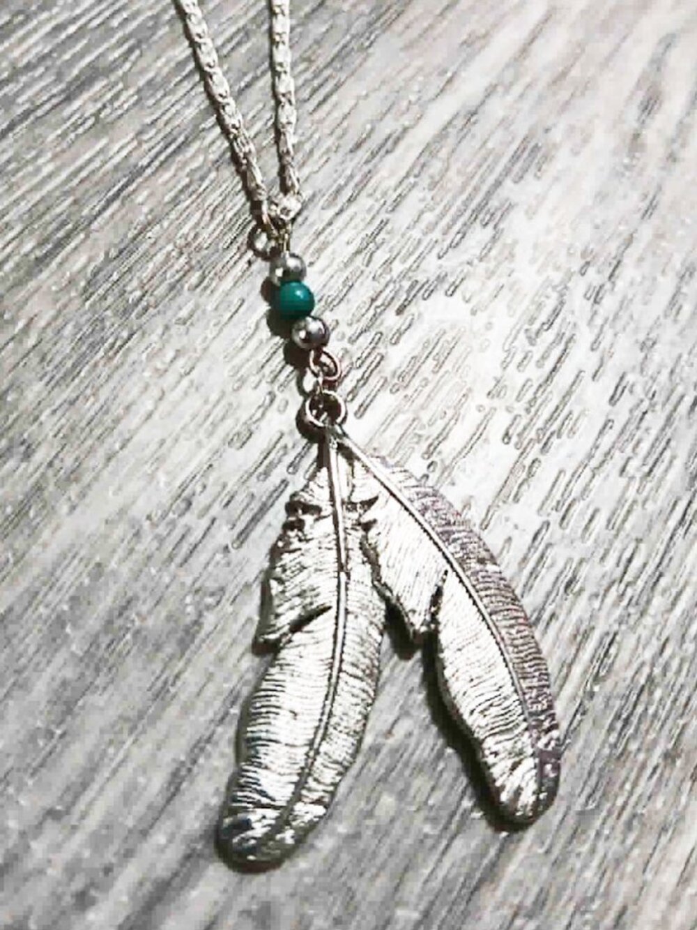Silver Feather Necklace